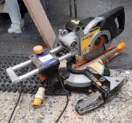 Evolution Rage 3 Sliding Compound Mitre Saw 110v