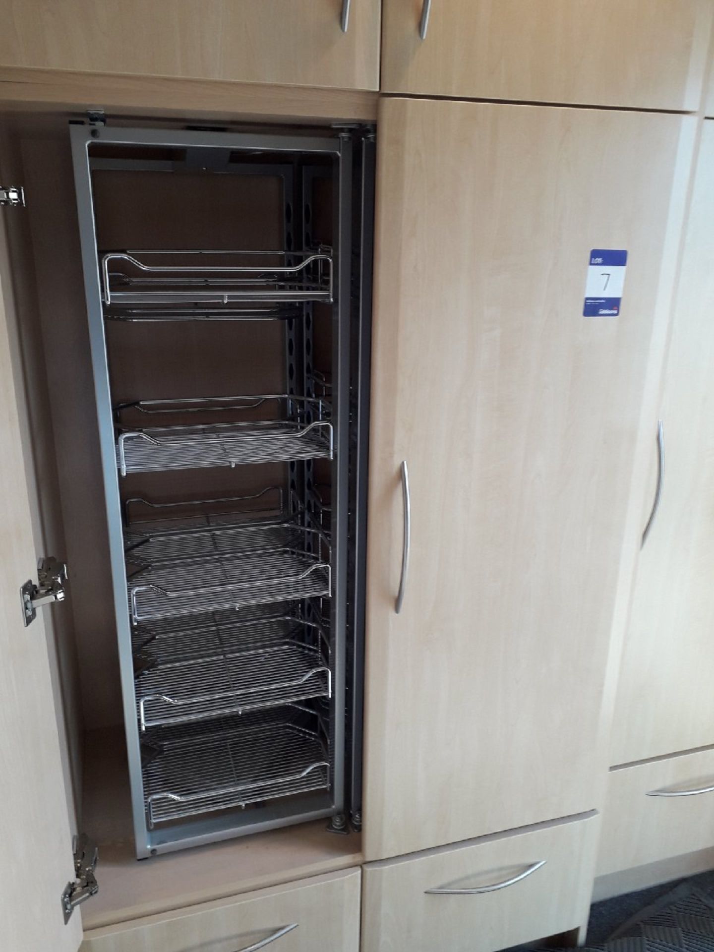 Melamine/Red Marble Topped Display Kitchen fitted - Image 4 of 6