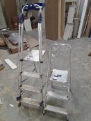 2 x Aluminium Stepladders