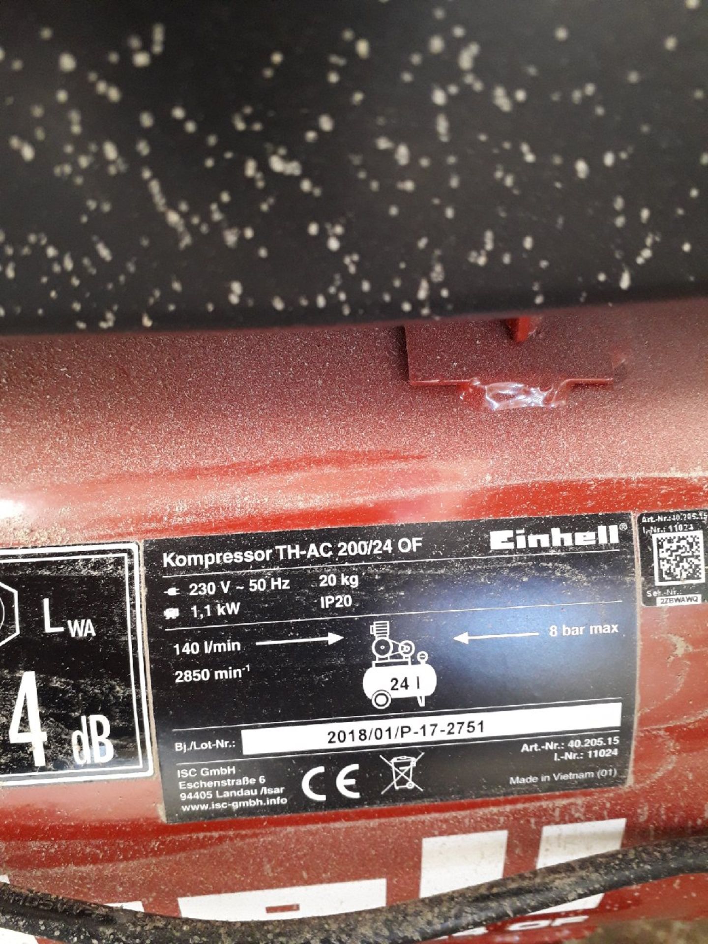 Einhell TH-AL 200/24˚f Receiver Mounted Mobile Com - Image 2 of 2
