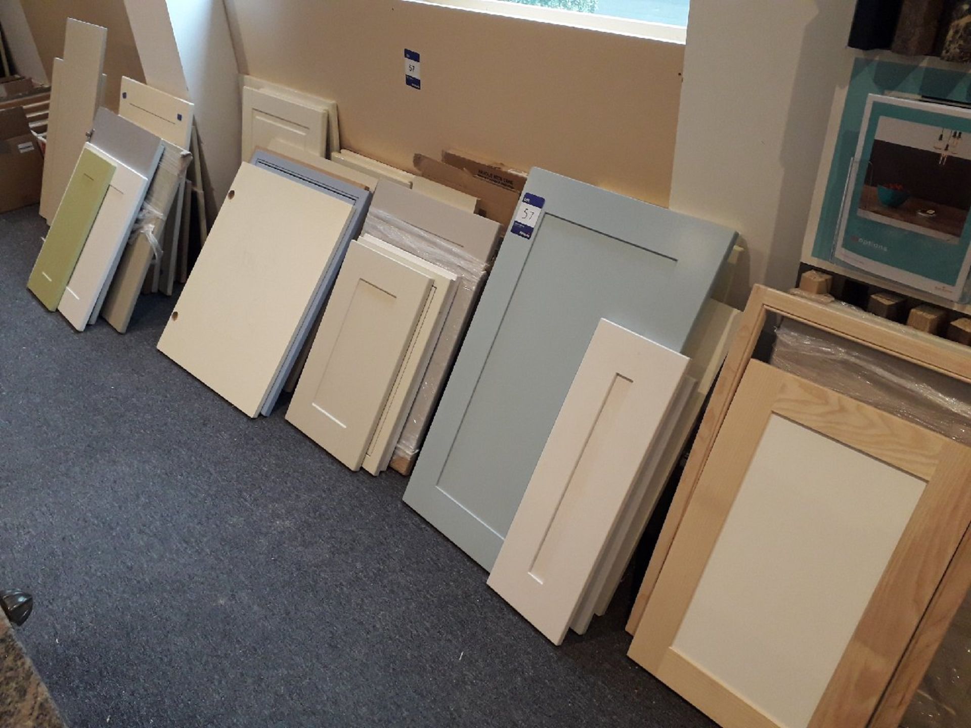 Quantity of various MDF doors and edgings
