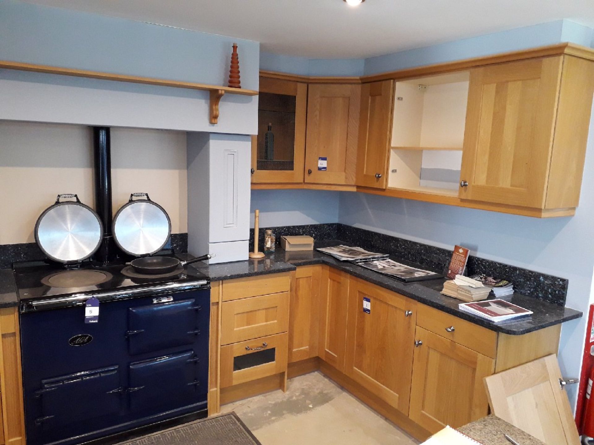 Oak/Grey Fleck Stone Topped Kitchen fitted - Image 2 of 3