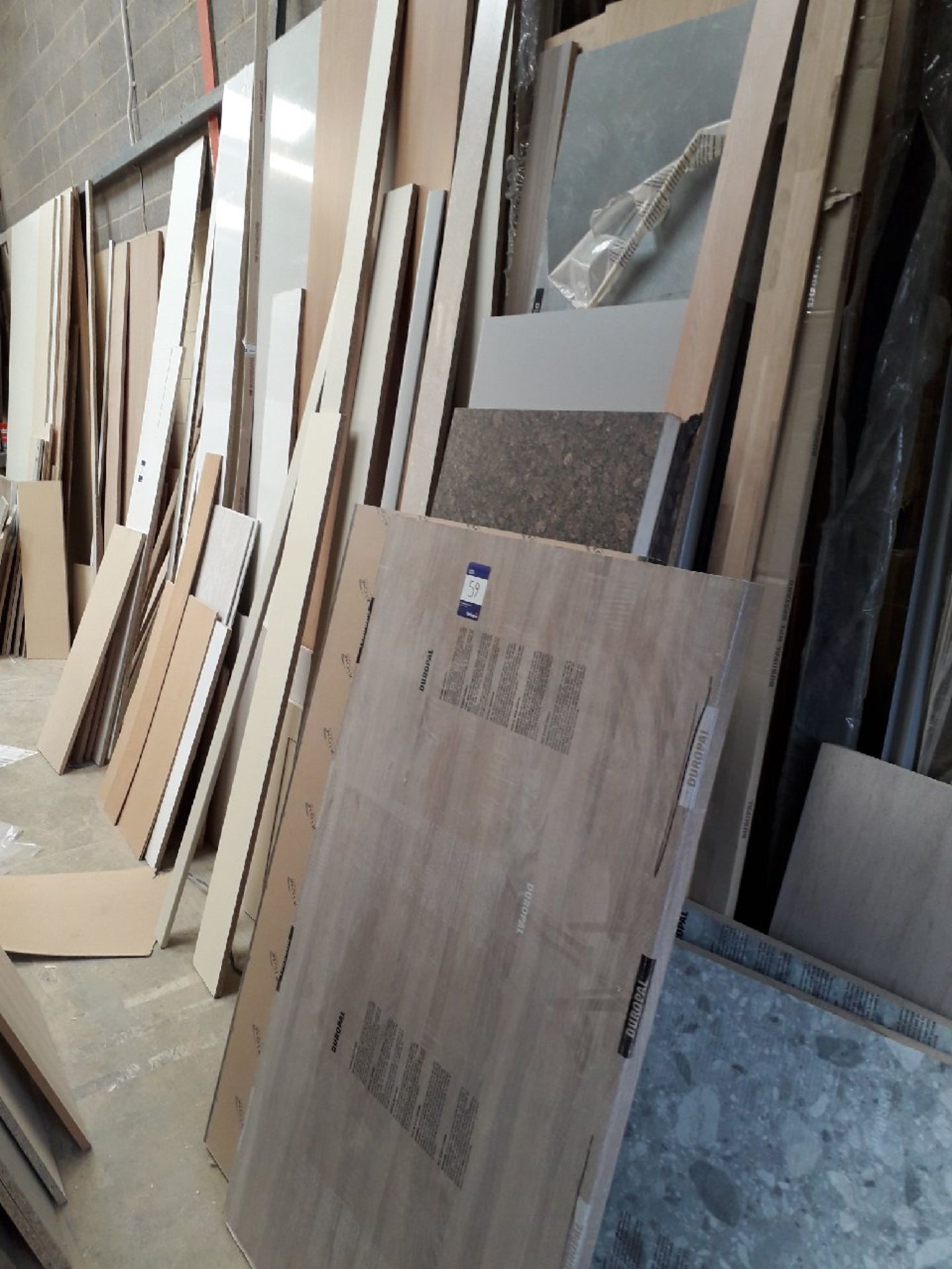 Large quantity of MDF lengths and worktops, and contents of bay to include quantity of doors - Image 3 of 3