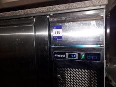 Blizzard BPB2000-7N double door undercounter fridge with pizza preparation counter 2000mm x 800mm