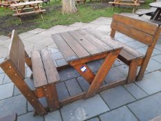 4 seat timber pub garden furniture