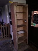 High wooden cabinet 219x70x40cms