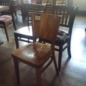 Assorted selection of 3 wooden chairs