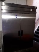 Inomak CF2140/SL/P double door freezer serial number 1383874 1300mm x 700mm x 2100mm