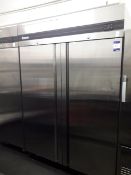 Inomak CES2140/SL/PTL double door stainless steel fridge, serial number 1519386