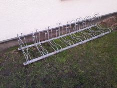 Steel cycle rack x 8 bay