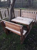 4 seater timber bench/table