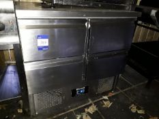 Blizzard stainless steel 4 Drawer counter refrigerator (working) and a Firefriend gas plancha (spare