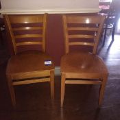2 Wooden chairs