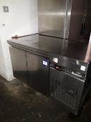 Inomak PNS99/PTL 2-door undercounter fridge serial number 1417763 1350mm x 700mm x 850mm
