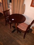 2 seat dining furniture x 2 chairs and 1 table, wo