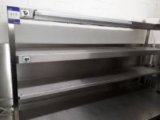 Heated gantry 2-shelf serial number COR5085 1800mm x 300mm x 900mm