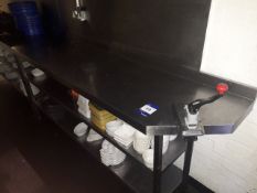 Stainless steel 3-shelf food preparation table 200