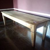 Antique pine farmhouse table, would seat 8-10 243x