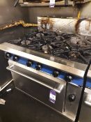 Blue Seal 6-hob gas oven 900mm X 800mm - Disconnection only by a suitably qualified tradesperson