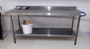 Franke stainless steel table approx. 6ft x 4