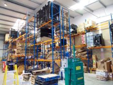 23 x bays of orange/blue boltless racking, approx.