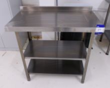 Stainless steel table approx. 2ft