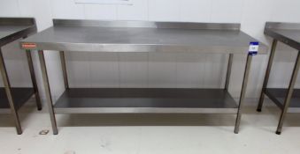 Franke stainless steel table approx. 6ft x 4