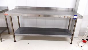 Franke stainless steel table approx. 6ft x 4