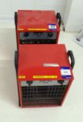 2 x Clarke Devil 6015 15kw heater