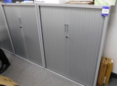 3 x Triumph tambour door cabinets