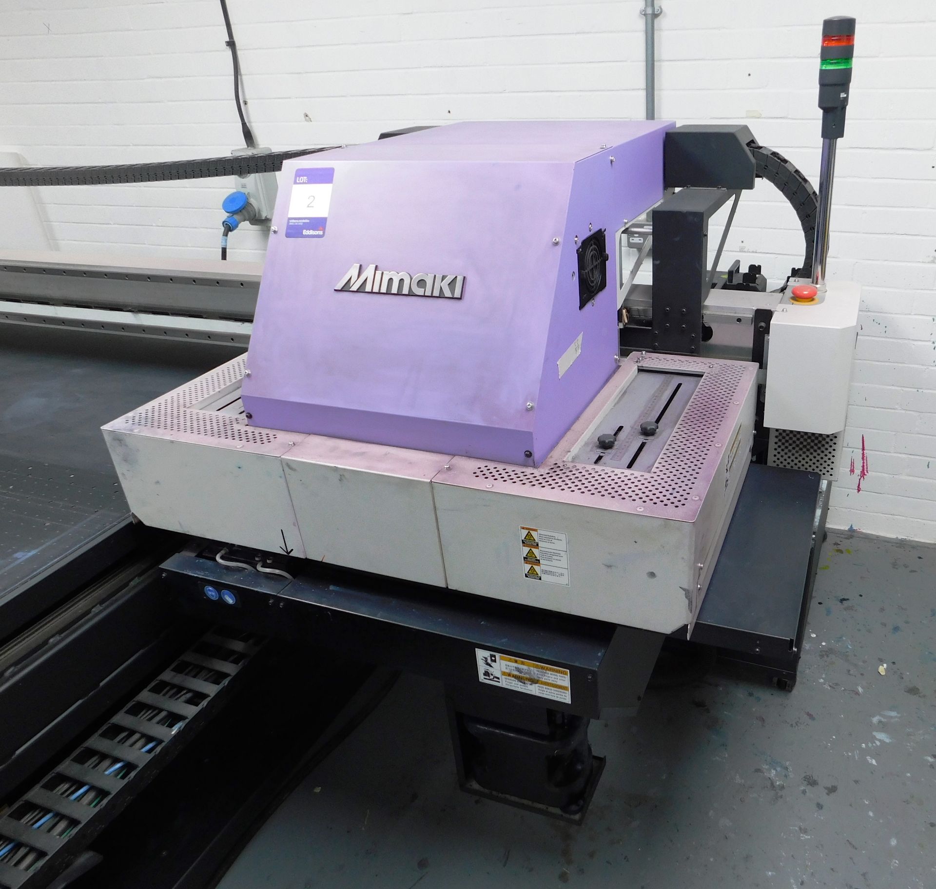 Mimaki JFX 500-2131 flat bed printer, vacuum table approximately 2100mm, with UV cure, Serial - Image 3 of 7