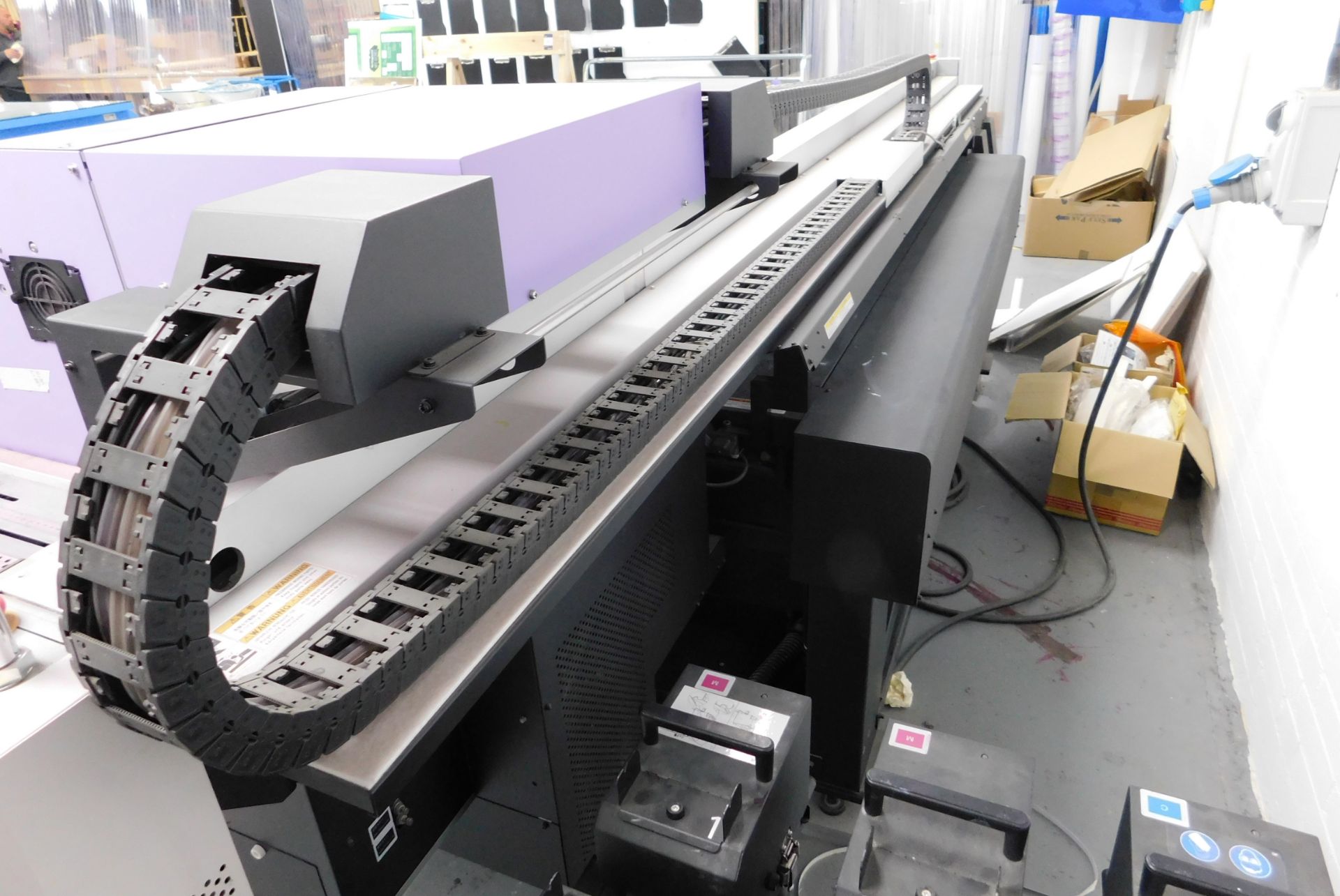 Mimaki JFX 500-2131 flat bed printer, vacuum table approximately 2100mm, with UV cure, Serial - Image 5 of 7