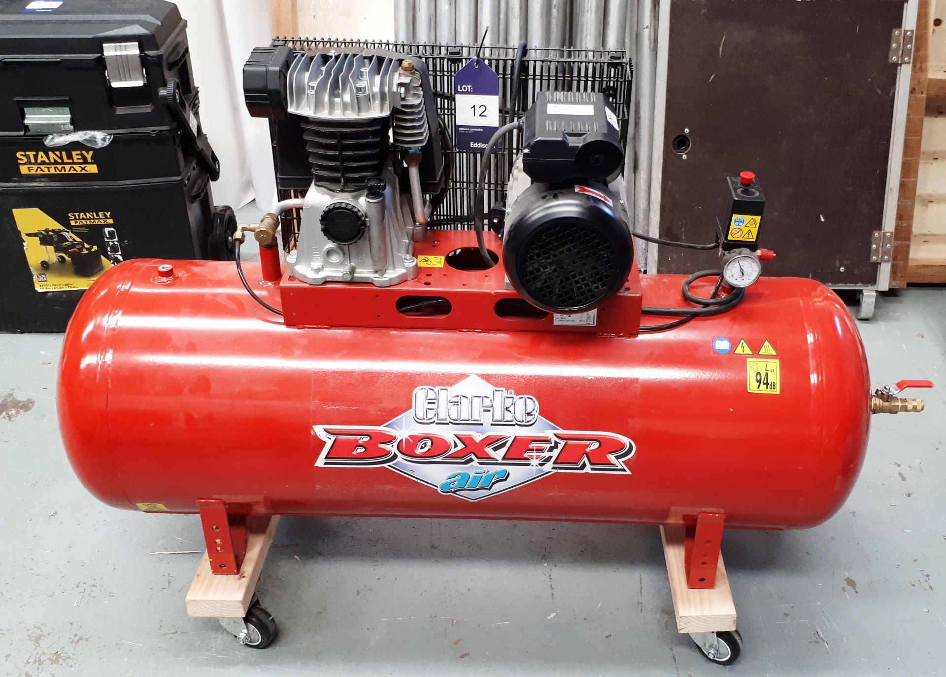 Clarke Boxer Air 14/150 CM164LG receiver mounted air compressor