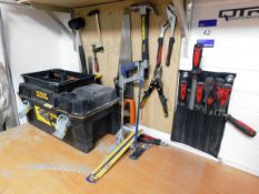 Tools to wall, and Stanley tool box