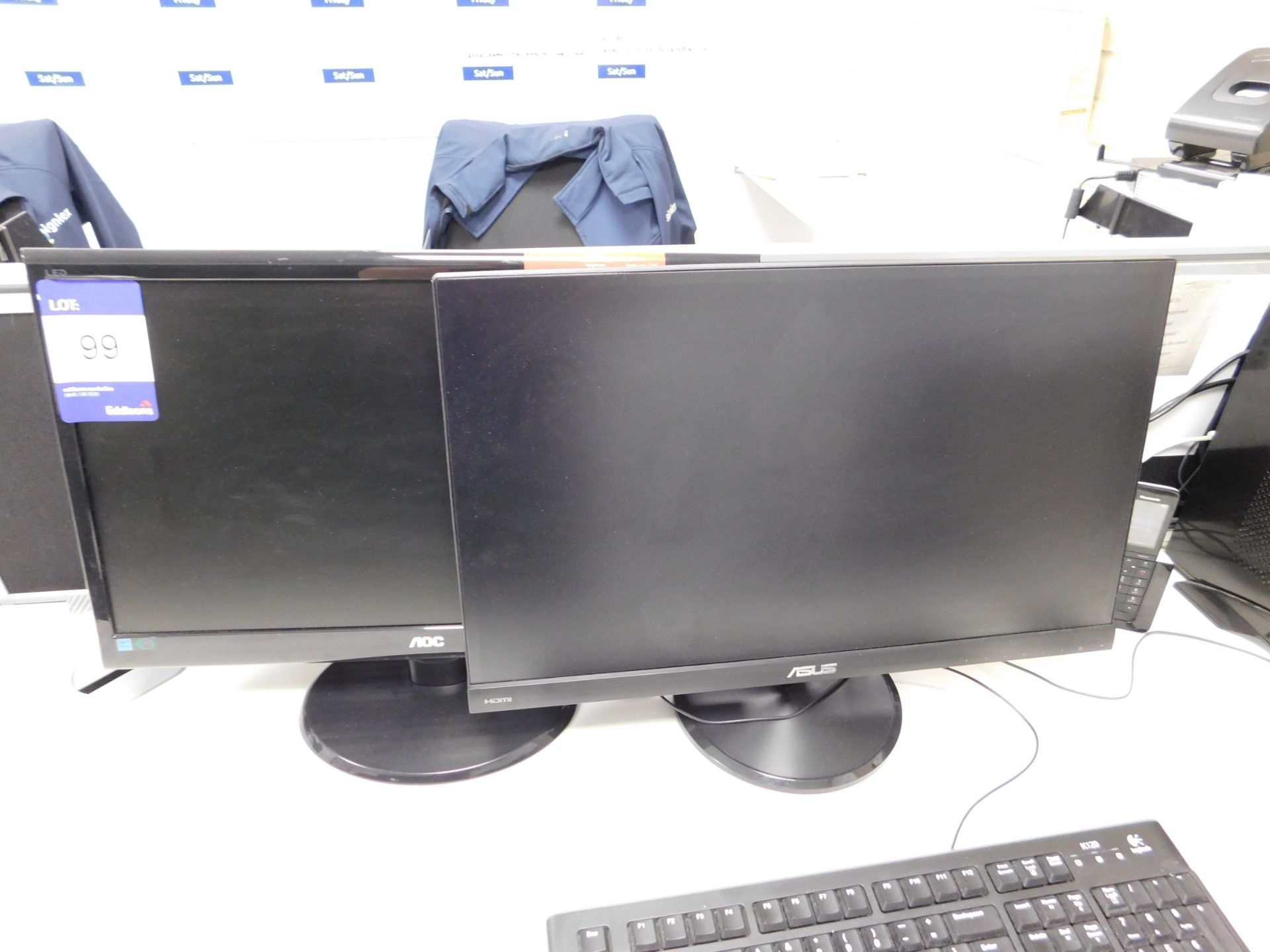 Asus monitor, and Acer monitor
