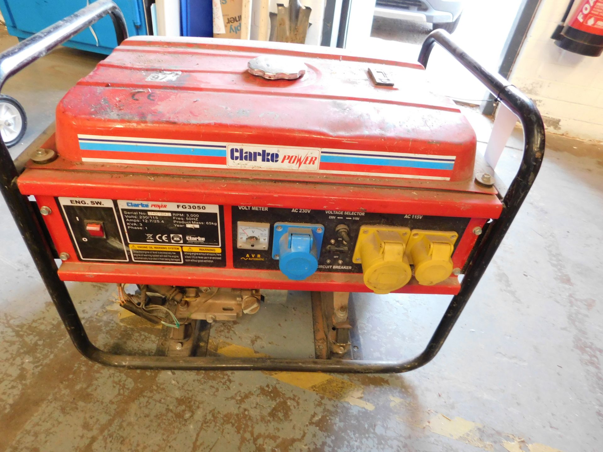 Clarke Power FG3050 8HP generator - Image 2 of 2