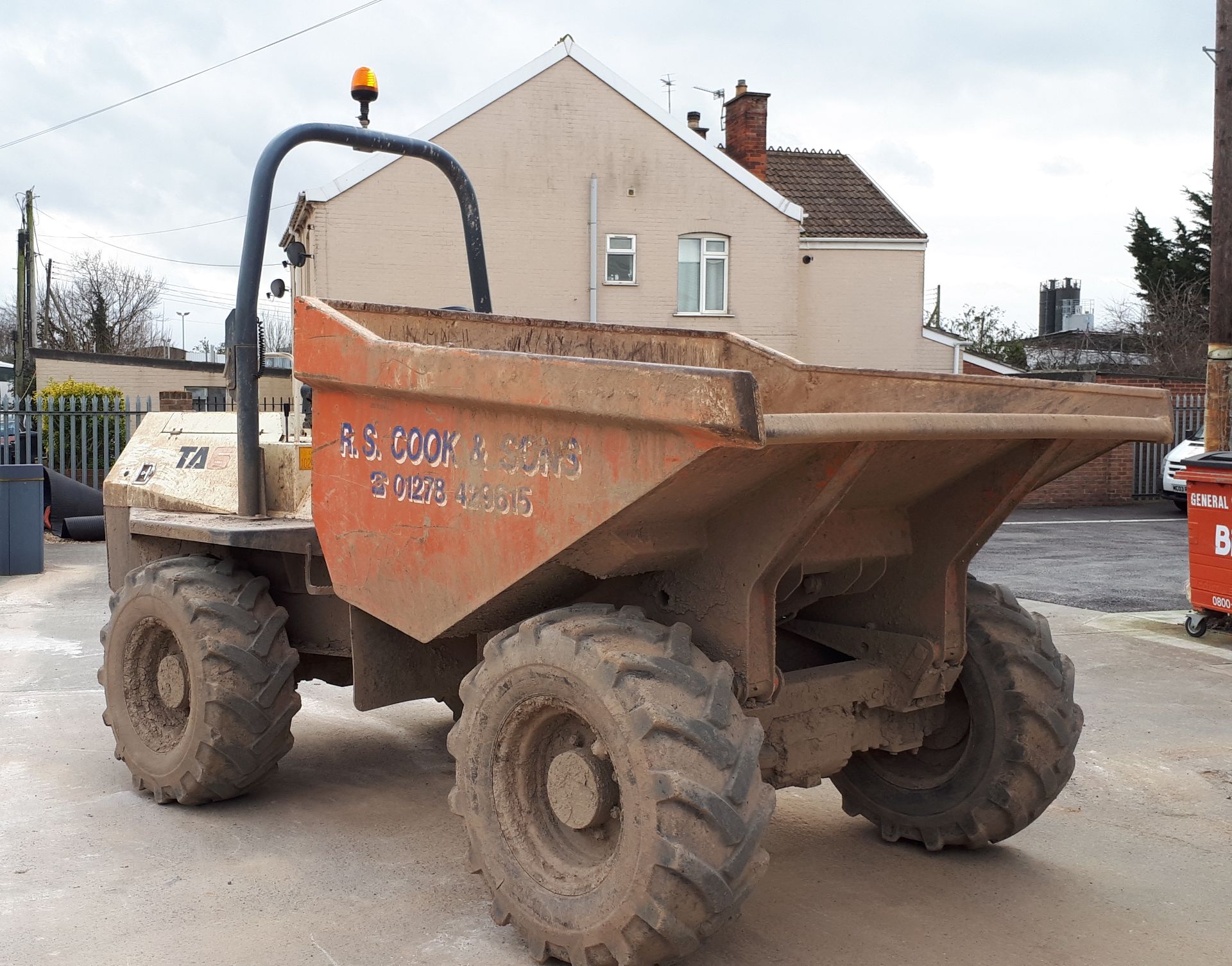 Terex TA6 Dumper, VIN: SLBD1DP0EC5MS3329, year of manufacture 2012, Payload: 6,000KG - Image 6 of 8