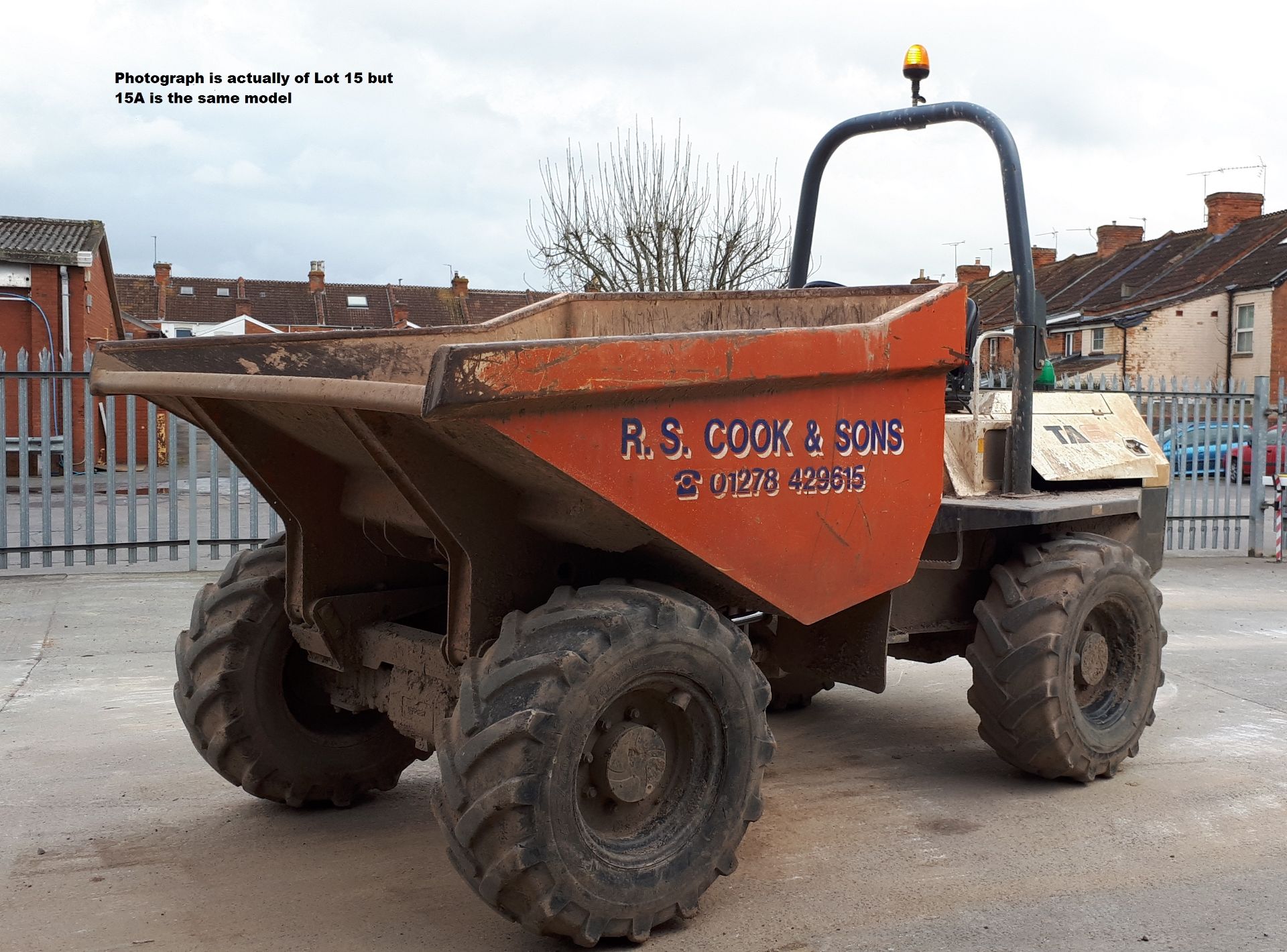 Terex TA6 Dumper, VIN: Unknown, year of manufacture 2012, Payload: 6,000KG (KX12 FZO)