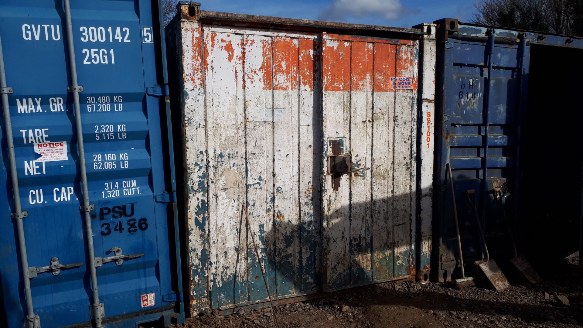 Approximately 10ft container. *Viewing strictly by