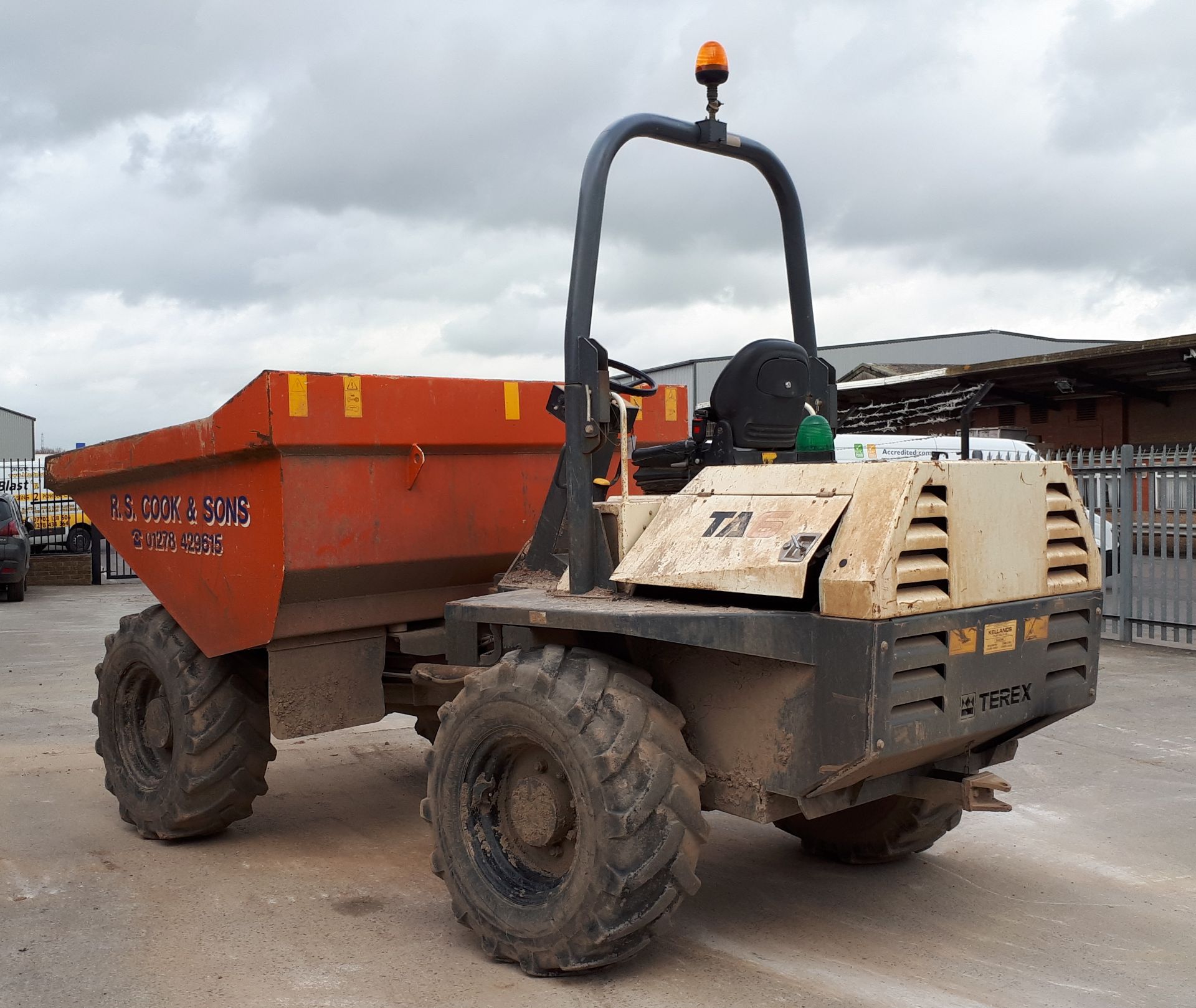 Terex TA6 Dumper, VIN: SLBD1DP0EC5MS3329, year of manufacture 2012, Payload: 6,000KG - Image 3 of 8