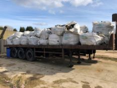 * WOOD LOGS SEASONED - 15 X 1 TONNE BAGS. Please note this lot is located in Barton upon Humber.