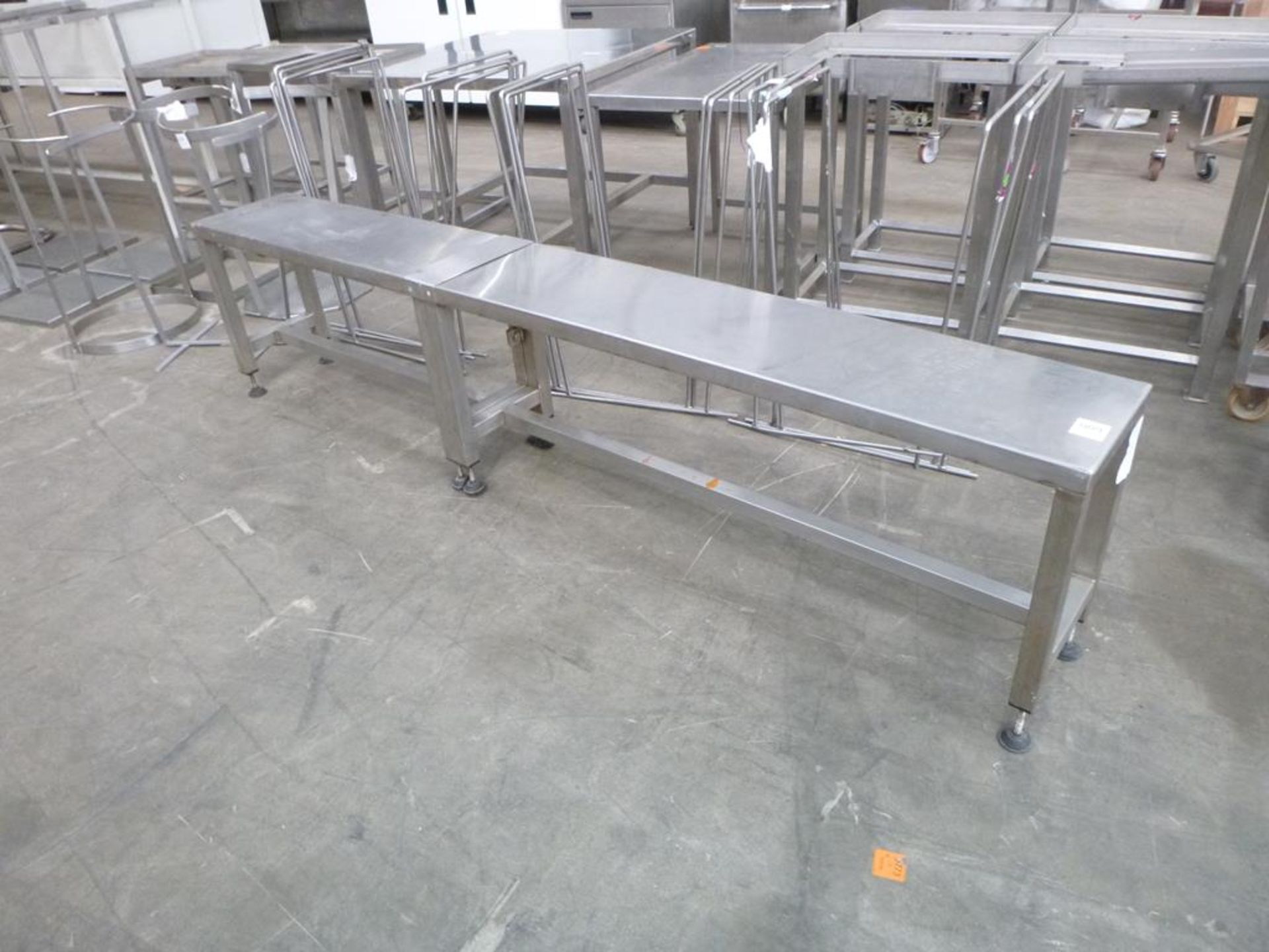 * Stainless Steel 2 piece Bench (joined) 2340mm x 300mm
