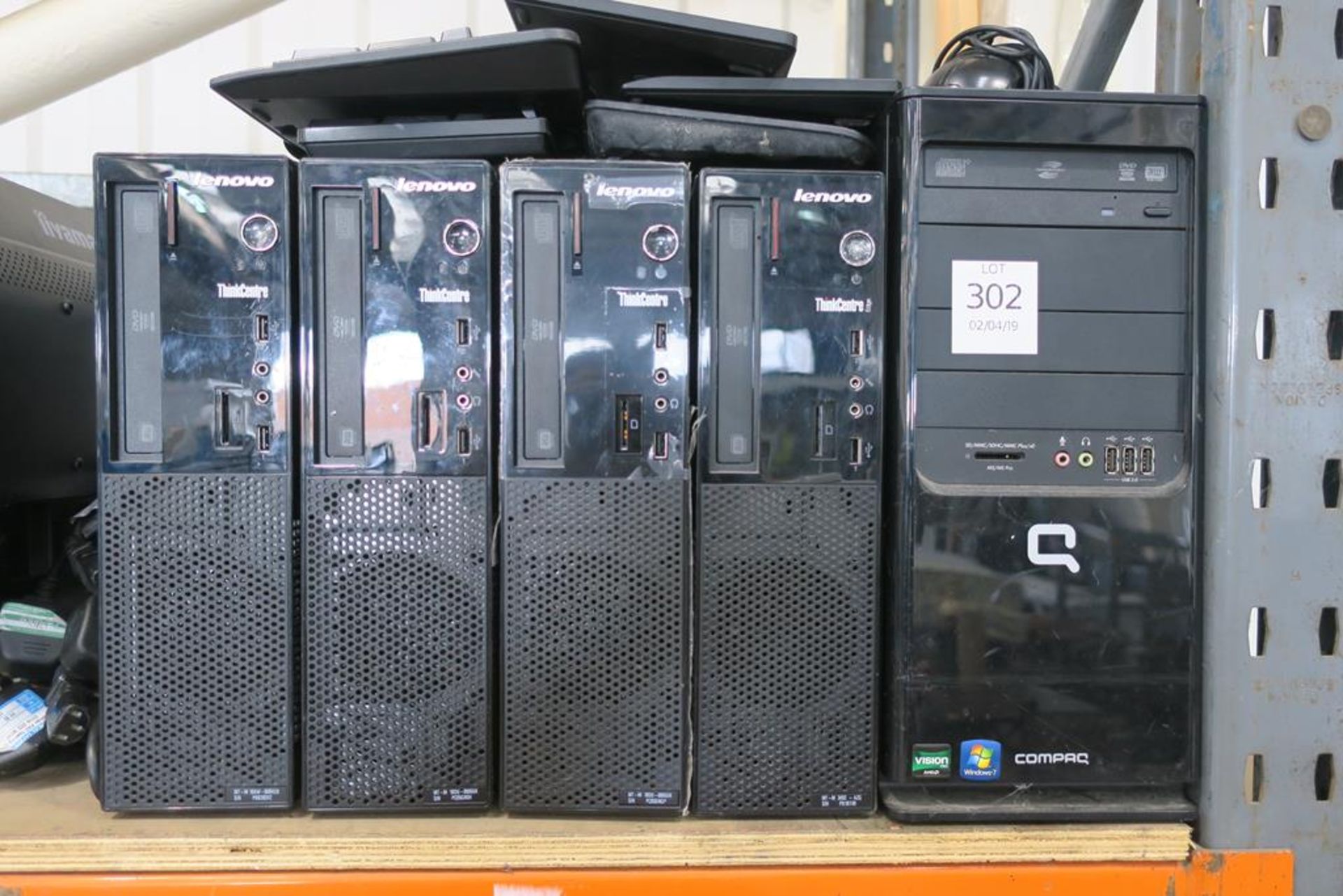 * A selection of Computers to include 4 x Lenovo Think Centre PC's (3 x i3, 1 x i5) together with - Image 2 of 3