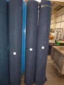 A Blue Ribbed Industrial Carpet