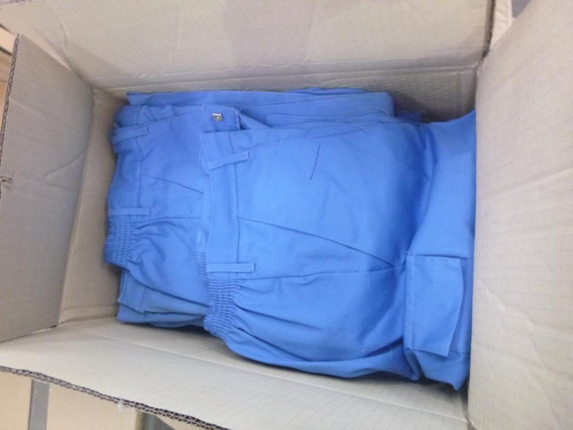 * A pallet of various Workwear to include Blue Overcoats, Work Jackets, Work Trousers, White - Image 2 of 4