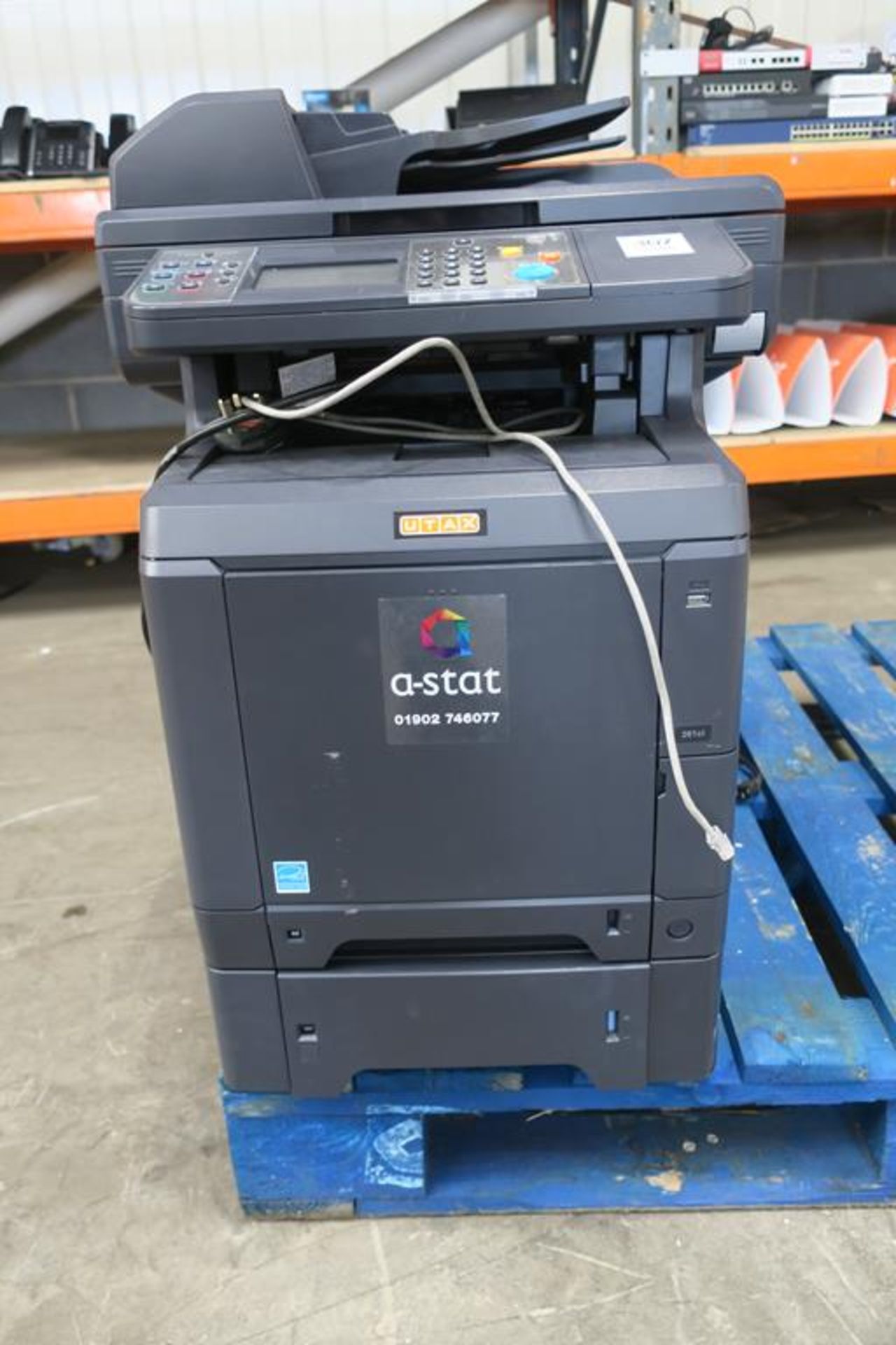 * A UTAX PF520 S/N Q8A5210485 Photocopier. Please note there is a £5 plus VAT Lift Out Fee on this