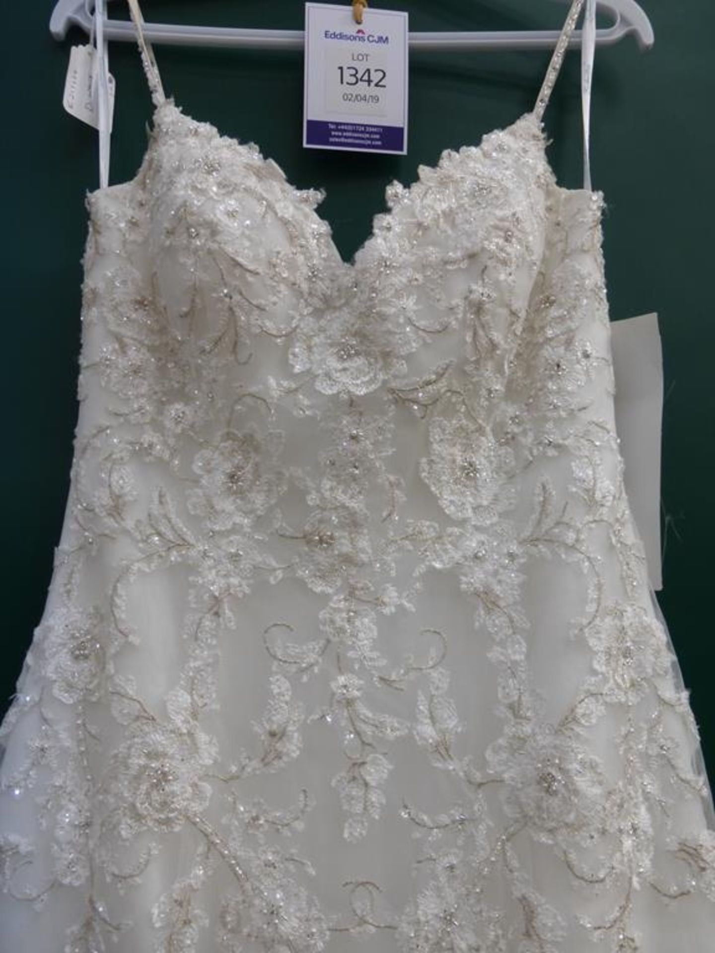 * Enchanting by Mon Cheri Wedding Dress UK Size 14 (RRP £1300) - Image 2 of 4