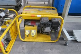 A Honda Driven 110V Generator (long run tank). Please note there is a £5 plus VAT Lift Out Fee
