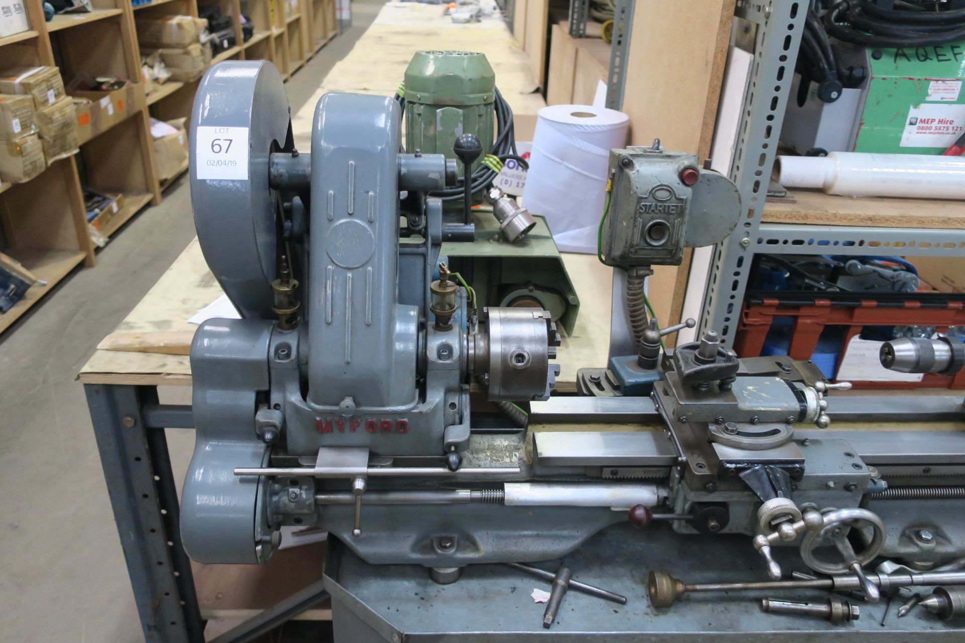 A Myford ML7 Lathe and Tooling 240V. Please note there is a £5 plus VAT lift out fee on this lot - Image 2 of 11