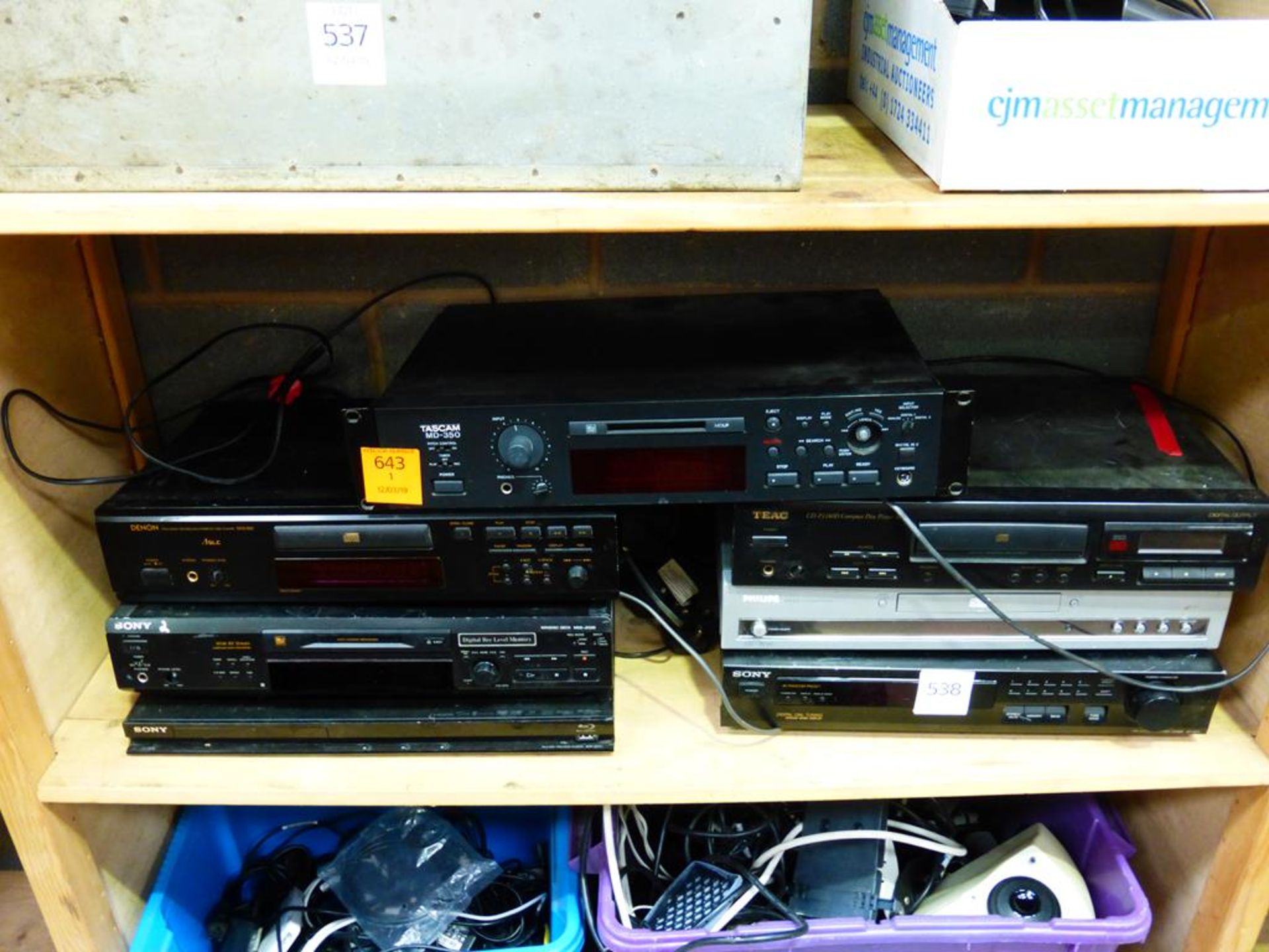 7 Assorted CD, DVD and Mini-Disk Players